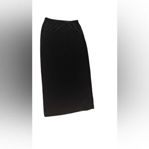 Vintage 2000s DKNY Black Velvet Maxi Skirt Sz M